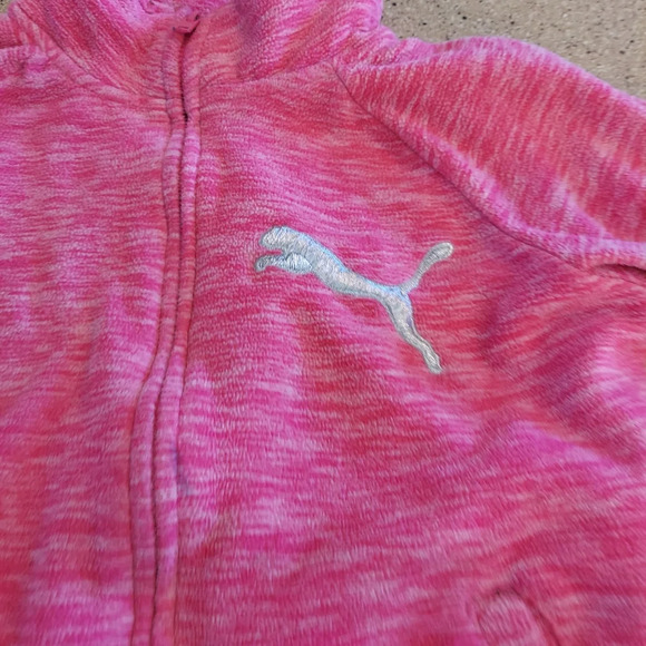 Puma zip up sweatshirt pink warm Fleece soft cute stylish 💖 - Picture 2 of 8